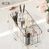 Organizador de Maquillaje de Acrílico Transparente Escritorio Tocador Caja de Almacenamiento Compartimentada para Labiales Cuidado de la Piel Estante de Lujo Ligero