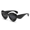 Gafas de Sol Rosas con Forma de Corazón Estilo Europeo y Americano para Mujer, Efecto Dopamina de Celebridad de Internet, Adelgazantes del Rostro, Estilo de Moda, Gafas de Sol Hot Girl con Protección UV