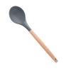 Nuevos fabricantes en stock Amazon gris oscuro mango de madera utensilios de cocina de silicona herramientas de cocina antiadherentes europeas transfronterizo
