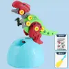 Desmontaje transfronterizo Gashapon Tyrannosaurus Dinosaurio Juguetes Educativos Puesto Puesto Huevos Divertidos Bloques de Construcción DIY Juguetes de Mercado Nocturno Venta al por Mayor