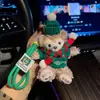 [Estilo Navideño] Nuevo Peluche Año Nuevo Oso de Dibujos Animados Llavero de Coche Muñeco Creativo Adorno para Bolsa de Navidad