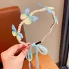 Diadema Infantil Pasador Mariposa Perla Imitación Niña Pequeña Princesa Súper Hada Diadema de Moño Accesorios para el Cabello de Niñas