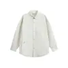 Yidao Vintage 26 Primavera Nova Estilo Japonês Tendência Design Irregular Patchwork Camisa Masculina Solta Versátil Manga Longa