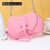 Bolsa de Ombro Feminina Grande Capacidade Verão Versátil Bolsa Transversal Feminina Bolsa Criativa Fofa de Elefante com Corrente Feminina de Couro Bolsa Feminina