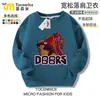 Sudadera con cuello redondo Escape from the Gate Figura de Roblox Unisex Ropa de forro polar para niños Primavera, Otoño e Invierno