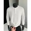 Nueva Camiseta de Manga Larga de Alta Gama para Hombre Otoño 2026, Sudadera Casual para Hombre Talla Grande Estilo Old Money, Camiseta Básica Superior