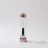Copo de água portátil de vidro borossilicato com alça, suprimento direto da fábrica, com tampa, alça, canudo, corpo grande