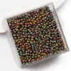 Miçangas de Vidro de Alta Qualidade, Miçangas Coloridas Metálicas, Materiais para Acessórios de Joias de Pulseira e Colar DIY Feitos à Mão