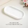 Plato para Toallas de Hueso de Porcelana Phnom Penh Hotel Restaurante Comercial Toalla de Mano Toallitas Húmedas Plato Blanco Puro Rectangular Plato para Guarniciones en Stock