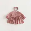 Novedad de Otoño 2026: Elegante Vestido Pomposo para Bebé Niña, Mameluco de Bebé de un Año con Lazo, Conjunto de Princesa para Primer Mes