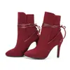 Salto Alto Fino com Tira Botas de Cavaleiro Botas Outono Inverno Europeias e Americanas Novas Botas de Comércio Exterior Amazon Wish