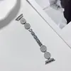 Adequado para pulseira de corrente de relógio Apple S8, disco Apple watch geração S7 com diamantes completos, pulseira iwatch se de metal