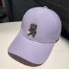 Estilo Nuevo de Verano Oso Strass Gorra de Béisbol Moda para Mujer Gorra Rígida con Visera Gorra Casual Protector Solar Sombrero para el Sol Sombrero de Sol