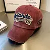 Gorra Lavada con Letra Transfronteriza para Hombre Gorra de Camionero Retro Europea y Americana Protector Solar Exterior Copete Profundo Sombrero Pequeño que Muestra la Cara para Mujer