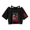 Série de Batalha Tática Popular Transfronteiriça Estampado Moda Alça Única Cropped Feminino