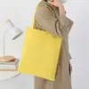 Bolsa de Lona Impresión Personalizada Logo Patrón Unisex Estudiantes Clase Estudio Viaje Diario Bolsa Tienda Evento Promoción Bolsa