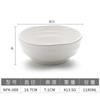 Tazón de melamina palillos tazón caótico para fideos de arroz tazón comercial de plástico porcelana para fideos tazón para avena de desayuno tazón para sopa tazón engrosado