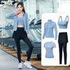 Traje de ropa de yoga nuevo de primavera y verano 2023 para mujer, ropa deportiva para correr y fitness, ropa profesional de secado rápido para correr por la mañana, conjunto de cinco piezas