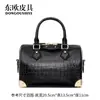 Bolso Almohada de Piel de Vientre de Cocodrilo Nuevo Estilo Transfronterizo, Bolso de Mano Grande para Mujer de Piel Genuina, Bolso de Hombro Cruzado Versátil y de Moda
