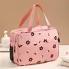 Bolsa de Cosméticos de Nuevo Estilo para Mujer, Neceser Portátil, Gran Capacidad, Separación Seco y Húmedo, Bolsa de Almacenamiento para Ducha de Viaje, Diseño de Dibujos Animados