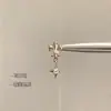 Pendientes de acero de titanio 316L en la colección café dorado claro, ear cuffs minimalistas de circonita, pendientes de alta gama personalizados con forma de corazón para mujer, lujo ligero