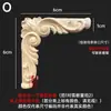 Talla en madera de Dongyang aplique de madera maciza esquina de puerta de gabinete flor celosía estilo europeo pared de fondo pieza de flor de madera adorno diagonal en stock para bodas