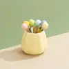 Tarro de Almacenamiento de Cerámica Estilo Tiktok Estilo Dopamina con Asa Gruesa de Cerámica y Juego de Tenedor y Cuchara de Acero Inoxidable Venta al por Mayor