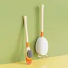 Pato de Dibujos Animados Dopamina Cepillo de Inodoro de Silicona Set de Limpieza para el Hogar con Base para Limpiar la Cisterna del Inodoro