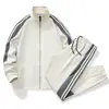 Conjunto de Tres Hojas con Estampado Mismo Estilo de Kevin con Chaqueta con Cremallera a Rayas de Bloques de Color para Deportes al Aire Libre, Chaqueta Unisex con Logo 3D