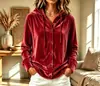Colección nueva 2026 transfronteriza: Prenda exterior de botones, con cordón, de corte holgado, en un estilo retro europeo y americano relajado, con un diseño de capucha con cordón de terciopelo para mujer