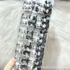 Presilha de Cabelo com Laço de Bolinhas, Letras, Pérolas e Strass, Inspirada na Chanel, Estilo Coreano, para Meninas