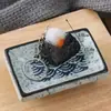 Llavero de Sushi Comida Simulada Llavero de Bola de Arroz Triangular Colgante de Bolsa de Arroz con Huevas de Pescado y Algas Estilo Japonés