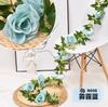 Planta de simulación de rosa, cadena de ratán, decoración de flores falsas, planta de techo de interior, pared, tubería de hierro, decoración de flores falsas