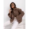 Nueva chaqueta de lana a cuadros de un solo pecho de color liso de moda sencilla de Amazon AliExpress