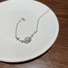 925 Sterling Silver Moonstone Planet Pulseira Estilo Coreano Feminino ins Niche Design Pulseira de Olho de Gato de Alta Qualidade Pulseira Jóias