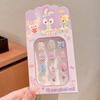 Lindas pegatinas de uñas de la serie Sanrio, exquisitas pegatinas de uñas para niños, pegatinas de uñas Kulomi Meruti para niños
