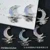 Nuevo Colgante Corazón de Meteoro Mariposa Luna Pulsera de Cuentas DIY Collar Pendientes Accesorios de Joyería de Aleación