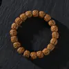 Pulsera Pequeña de Bodhi Vajra Similar al Jade Natural para Mujeres, Accesorio Estilo Tíbet, No Necesita Pulido, Forma Pátina, Joyería de Mano, Cuentas de Oración Budistas para Hombres