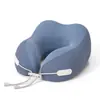 Almohada Personalizada en Forma de U de Seda Helada, Almohada Refrigerante para el Cuello, Se Puede Añadir Logo, Regalo Promocional, Almohada para Coche y Aviación, Almohada en Forma de U de Espuma Viscoelástica