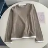 Camiseta de Manga Larga Falsa de Dos Piezas con Contraste de Color Simple Avanzada, Terciopelo de Doble Cara, Cálida, Engrosada, Ajustada, Cuello Redondo, Camiseta Interior