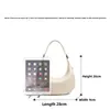 Bolsa feminina de moda transfronteiriça, design simples de nicho, formato de meia-lua, nova bolsa de ombro, bolsa de mão, bolsa transversal, personalizada de fábrica