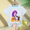 2025 Popular Camiseta Kpop Coreana Demon Slayer Mira Rumi Zoey Huntrix Moda Mujer Verano