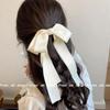 Horquilla para el cabello estilo ballet para niñas ~ Lazo de cinta para el cabello para mujer Fresco Sencillo Lindo Combinable Moderno Elegante Estilo Coreano Tocado
