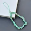 Cordón para Teléfono Móvil de Grava de Aventurina Natural Cadena para Teléfono Móvil Cordón Cadena para Teléfono Móvil de Cristal de Gama Alta Antiperdida para Mujer