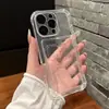 Funda Transparente Anti-caídas Cuadrada para Tarjetas para iPhone 17 PRO Funda Protectora Simple para iPhone 16/15 18