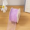 Cinta de Hilo de Algodón de Burbujas de Terciopelo con Puntos Estilo Nuevo de 3.8 cm Cinta para Lazos de Ramo DIY Puntos Polka Transparente para Pastel Regalo
