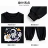 Nuevo conjunto para niño, estilo coreano, tendencia de moda primavera y otoño, sudadera de manga larga de dibujos animados y pantalones jogger, elegante conjunto de dos piezas