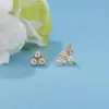 Pendientes de Plata de Ley S925, Pendientes Sencillos y Compactos con Diseño de Abeja y Panal para Mujer, Joyería para Orejas Dulce de Moda 2025