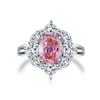 Anillo de aguamarina de plata de ley S925 con diseño original de 2023 para mujer, color zafiro, con circonitas cúbicas, al por mayor.
