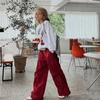 Nuevos Pantalones Deportivos Rectos Estilo Americano Oversize para Primavera y Otoño 2026, Sueltos y Versátiles, Pantalones Casuales Modernos y Únicos para Mujer